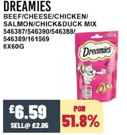 Bestway DREAMIES Beef/cheese/chicken/ salmon/chick&duck mix offer