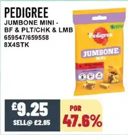Bestway PEDIGREE Jumbone mini - bf & plt/chk & lmb offer