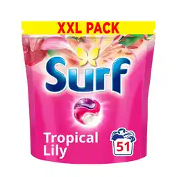 Iceland Surf 3 in 1 Tropical Lily Laundry Washing Detergent Capsules 51 washes offer