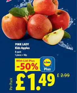 Lidl PINK LADY Kids Apples offer