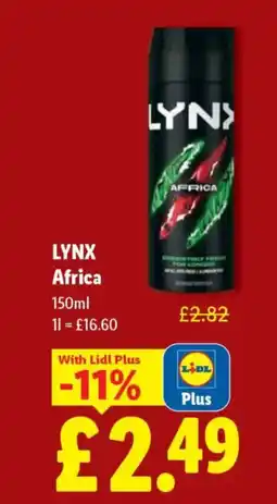 Lidl LYNX Africa offer