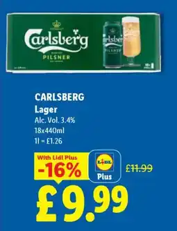 Lidl CARLSBERG Lager offer