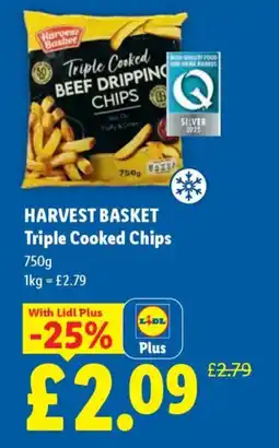 Lidl HARVEST BASKET Triple Cooked Chips offer