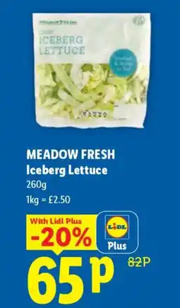 Lidl MEADOW FRESH Iceberg Lettuce offer