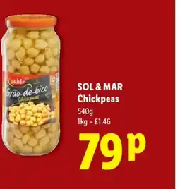 Lidl SOL & MAR Chickpeas offer