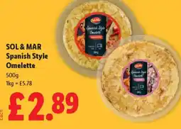 Lidl SOL & MAR Spanish Style Omelette offer