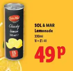 Lidl SOL & MAR Lemonade offer