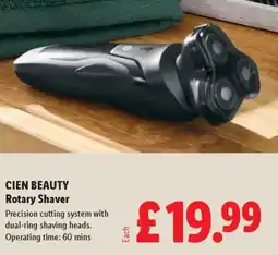 Lidl CIEN BEAUTY Rotary Shaver offer