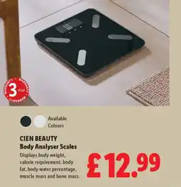Lidl CIEN BEAUTY Body Analyser Scales offer