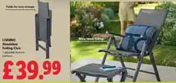 Lidl LIVARNO Aluminium Folding Chair offer