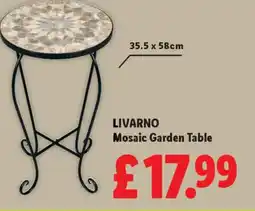 Lidl LIVARNO Mosaic Garden Table offer