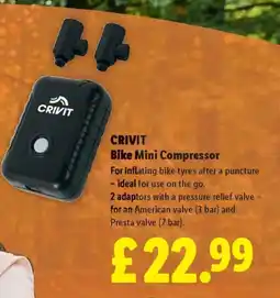 Lidl CRIVIT Bike Mini Compressor offer
