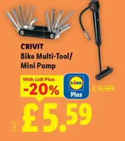 Lidl CRIVIT Bike Multi-Tool/ Mini Pump offer