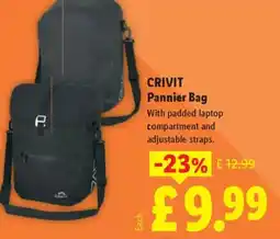 Lidl CRIVIT Pannier Bag offer