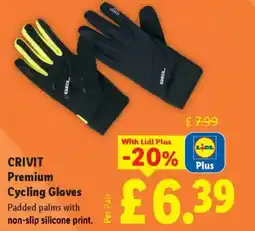 Lidl CRIVIT Premium Cycling Gloves offer