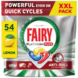Iceland Fairy Platinum Plus Dishwasher Tablets, Lemon, 54 Capsules offer