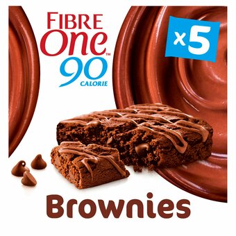 Tesco Fibre One Chocolate Fudge Brownie Reduced Sugar 5 X 24G offer
