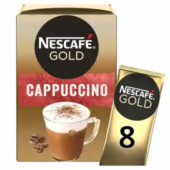 Tesco Nescafe Gold Cappuccino 8 Sachets 124G offer