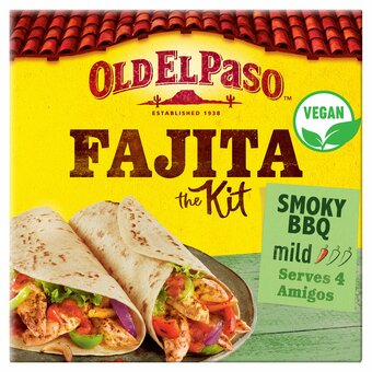 Tesco Old El Paso Smoky Bbq Fajita Dinner Kit 500G offer