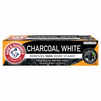 Tesco Arm & Hammer Charcoal White 75Ml offer