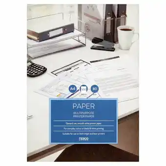 Tesco Tesco Multipurpose Paper 80Gsm 500 Sheets offer