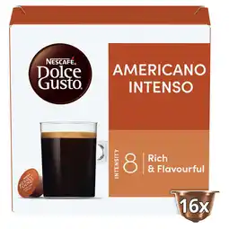 Iceland Nescafé Dolce Gusto Americano Intenso Coffee Pods x16 (16 Servings) offer