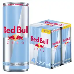 Iceland Red Bull Zero Energy Drink 250ml 4 Pack offer