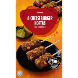 Iceland Iceland 6 Cheeseburger Koftas 300g offer