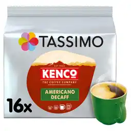Iceland Tassimo Kenco Americano Decaff Coffee Pods x16 offer