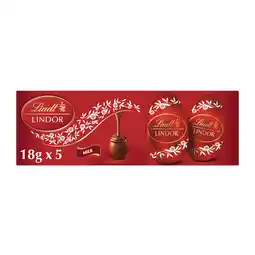 Iceland Lindt Lindor Filled Milk Chocolate Easter Eggs 5 x 18g offer