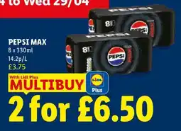 Lidl Pepsi Max offer
