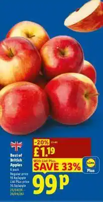 Lidl Best of British Apples offer