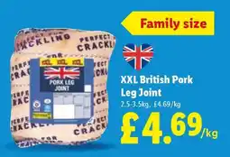 Lidl XXL British Pork Leg Joint offer
