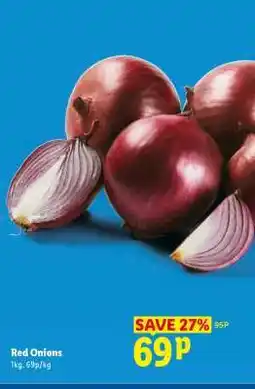 Lidl Red Onions offer