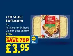 Lidl Chef Select Beef Lasagne offer