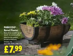 Lidl PARKSIDE Barrel Planter offer