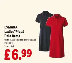 Lidl ESMARA Ladies’ Piqué Polo Dress offer