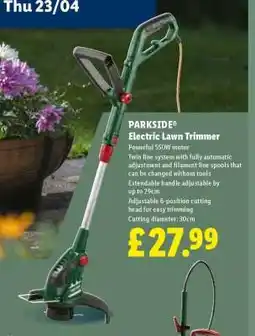 Lidl PARKSIDE Electric Lawn Trimmer offer
