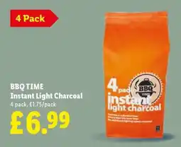 Lidl BBQ TIME Instant Light Charcoal offer