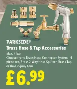 Lidl PARKSIDE Brass Hose & Tap Accessories offer