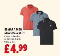 Lidl ESMARA MEN Men’s Polo Shirt offer