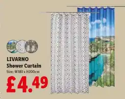 Lidl LIVARNO Shower Curtain offer