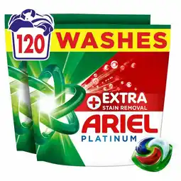 Costco Ariel All in One Platinum Pods with Extra Stain Removal, 120 Wash offer
