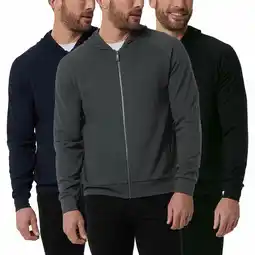 Costco 32 Degrees Men's Pique Full Zip Hoodie offer