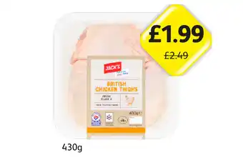 Londis Jack's British Chicken Thighs offer