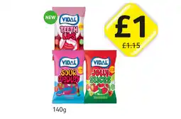 Londis Vidal Teeth Lips, Sour Medley, Jolly Slices offer