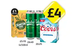 Londis Crumpton Oaks, Carlsberg, Coors offer