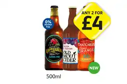 Londis Kopparberg Mixed Fruit Alcohol-Free, Old Mout Cider, Thatchers Blood Orange offer