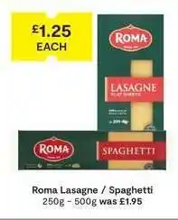 SuperValu Roma Lasagne / Spaghetti offer
