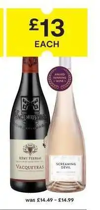 SuperValu Rémy Ferbras Vacqueyras & Screaming Devil offer